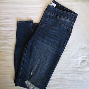 Old Navy Rockstar Pull On Distressed Jeggings Skinny Jeans for Women Size 14